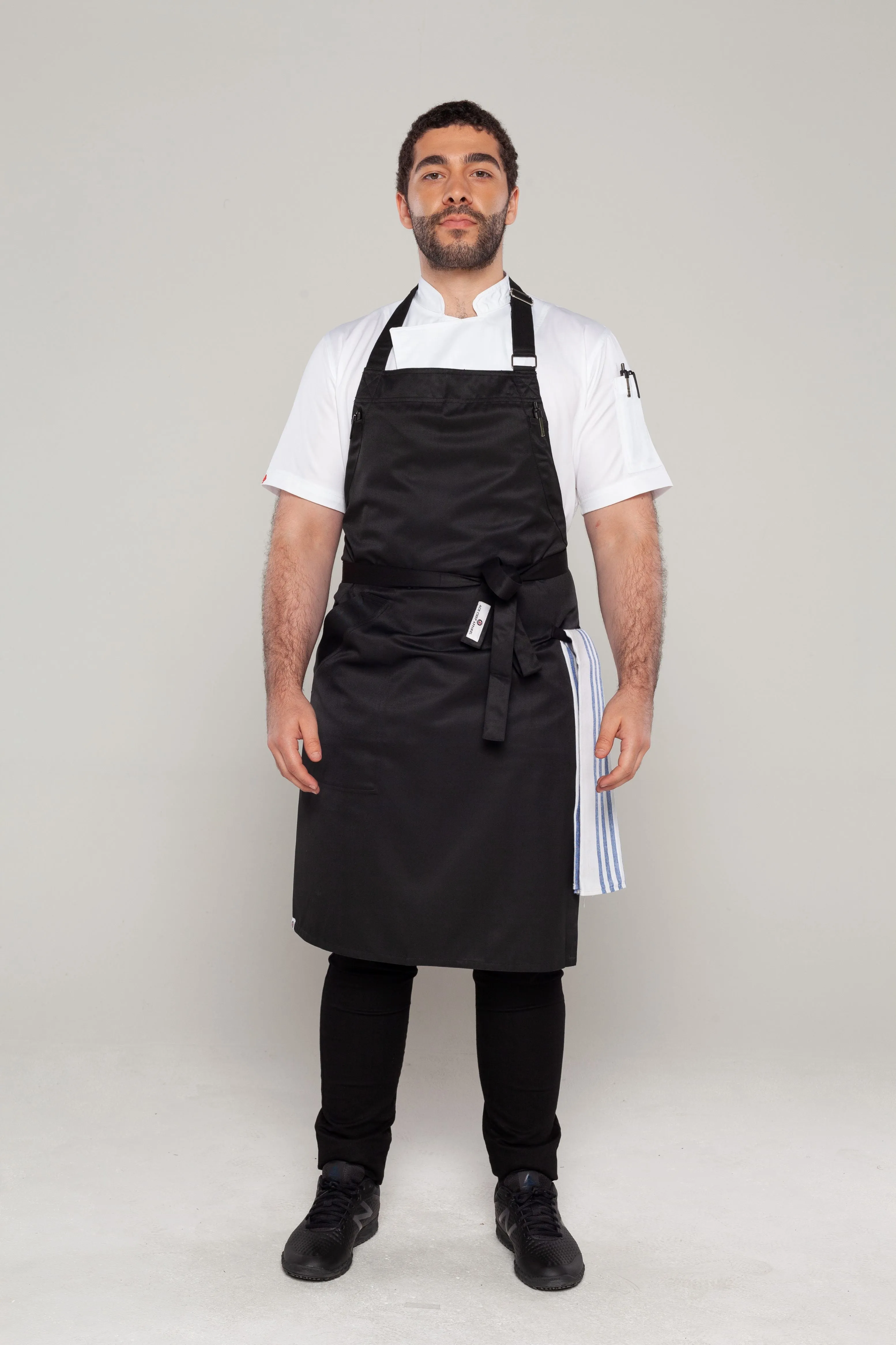 Niche Black Bib Chef Apron one size