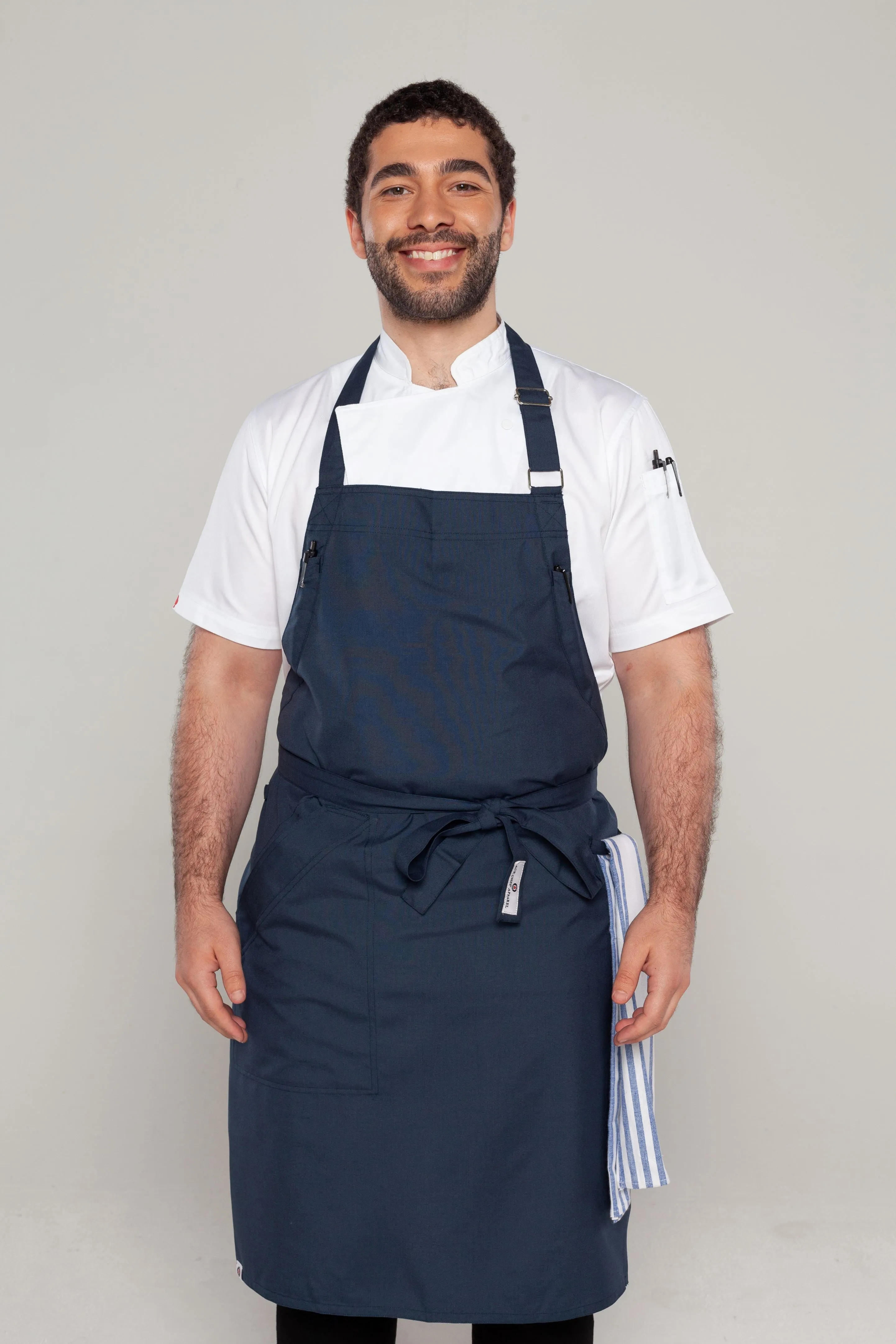 Niche Bluish Grey chef apron one size