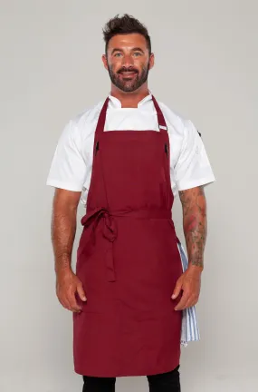 Niche Maroon Bib Chef Apron one size