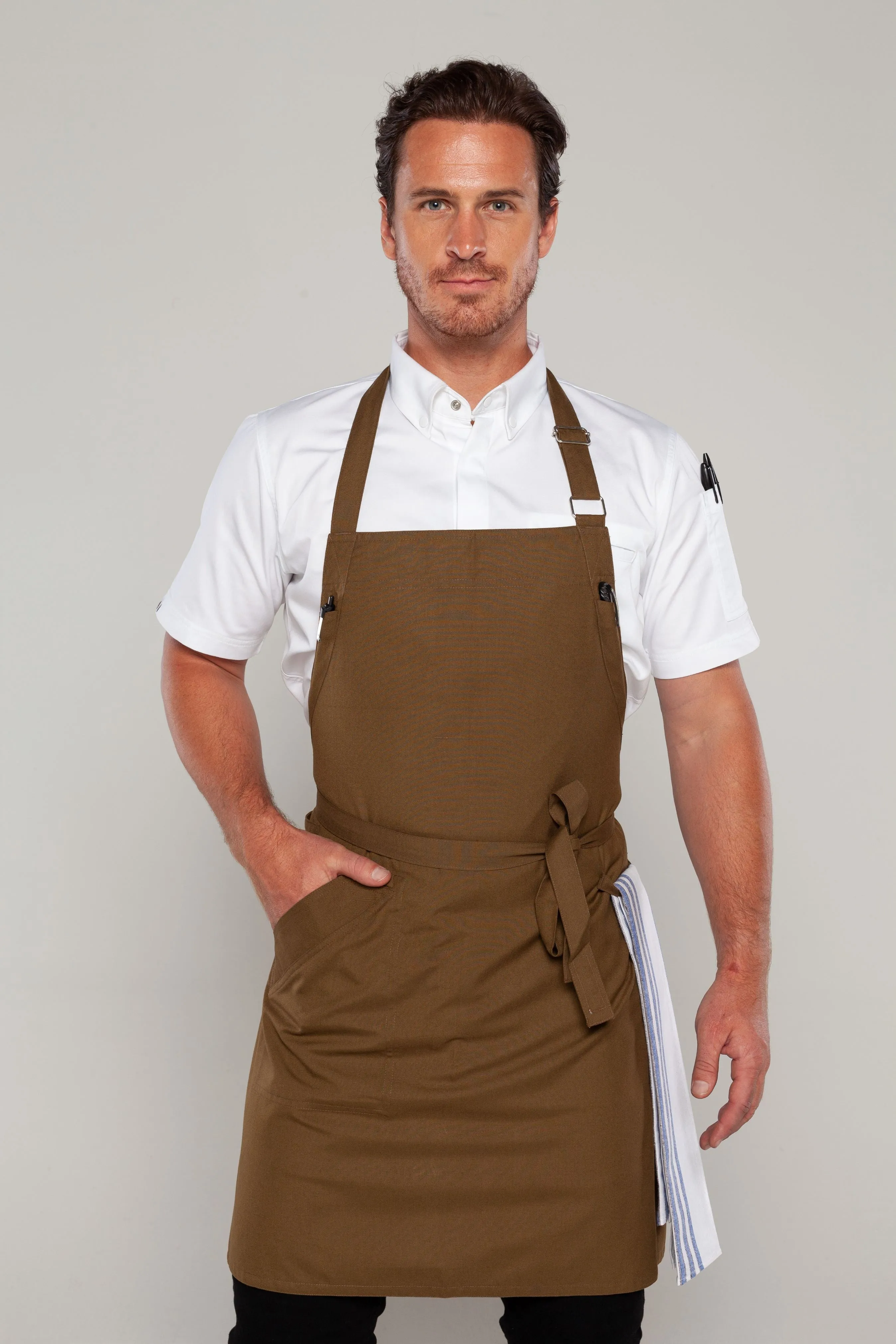 Niche Olive Green Bib Chef Apron one size