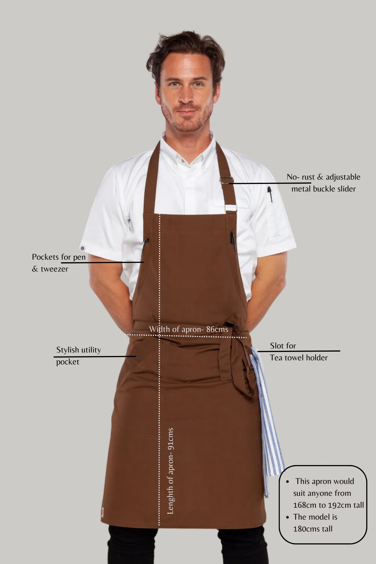 Niche Tobacco Chef Apron one size