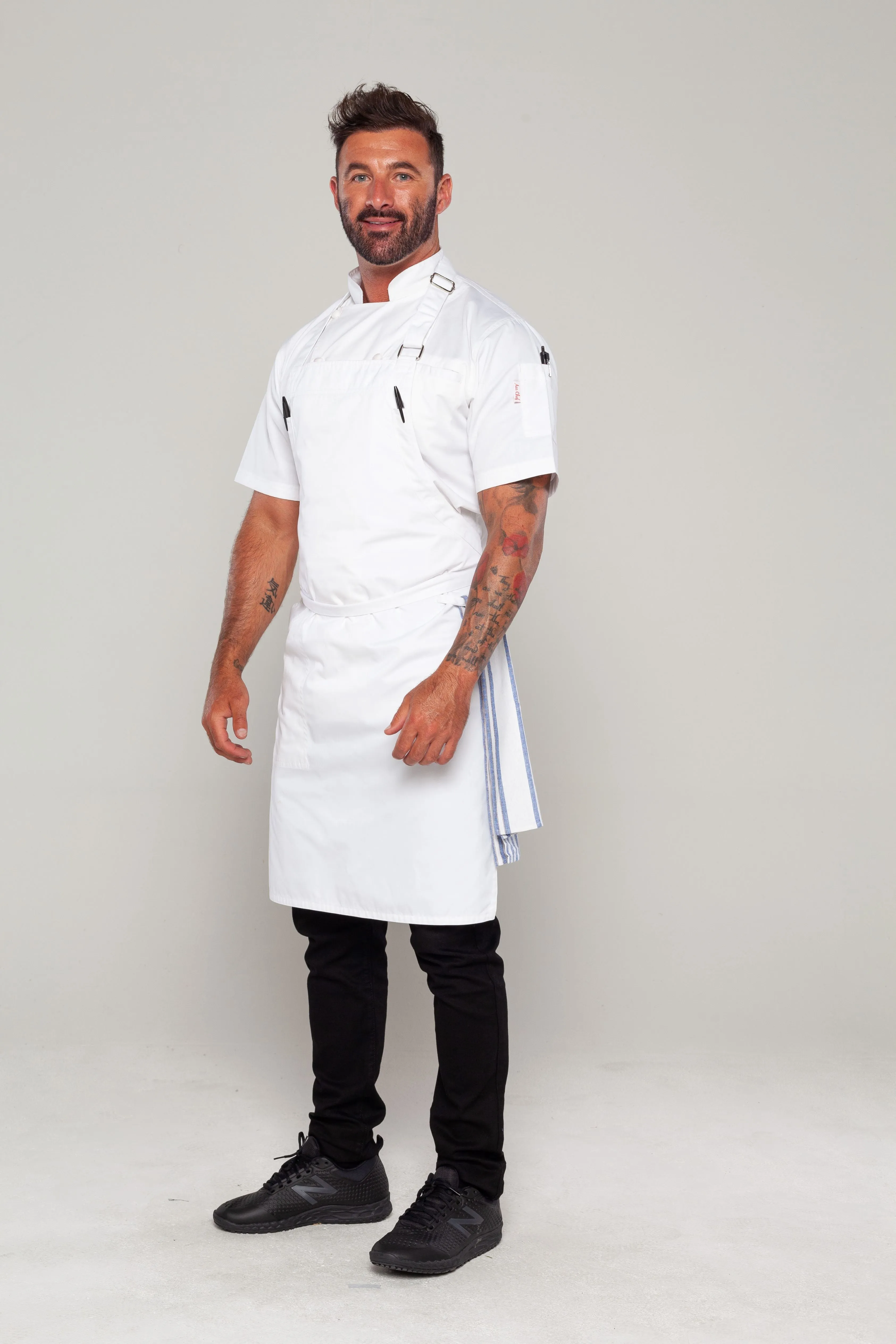 Niche White Bib Chef Apron one size