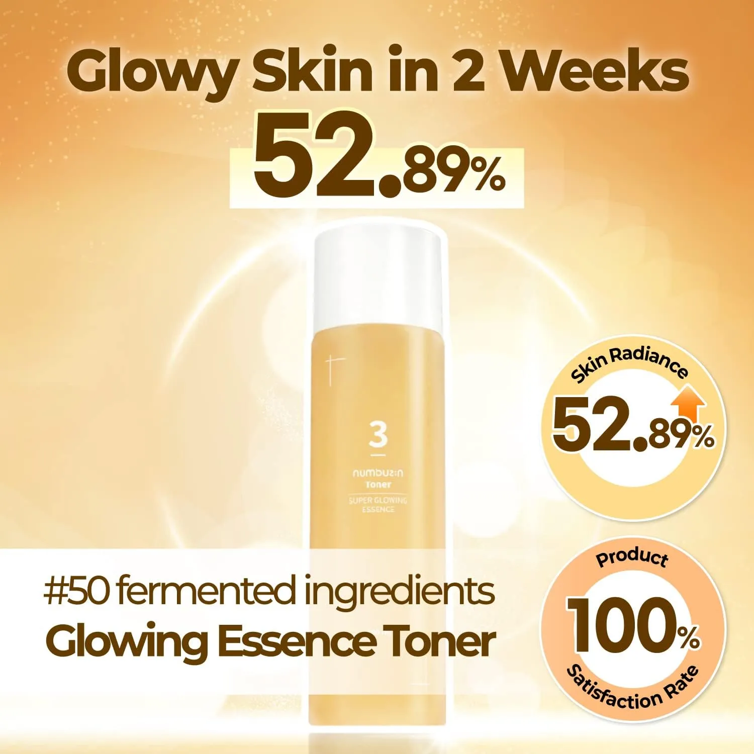 Numbuzin No.3 Super Glowing Essence Toner - 200ML