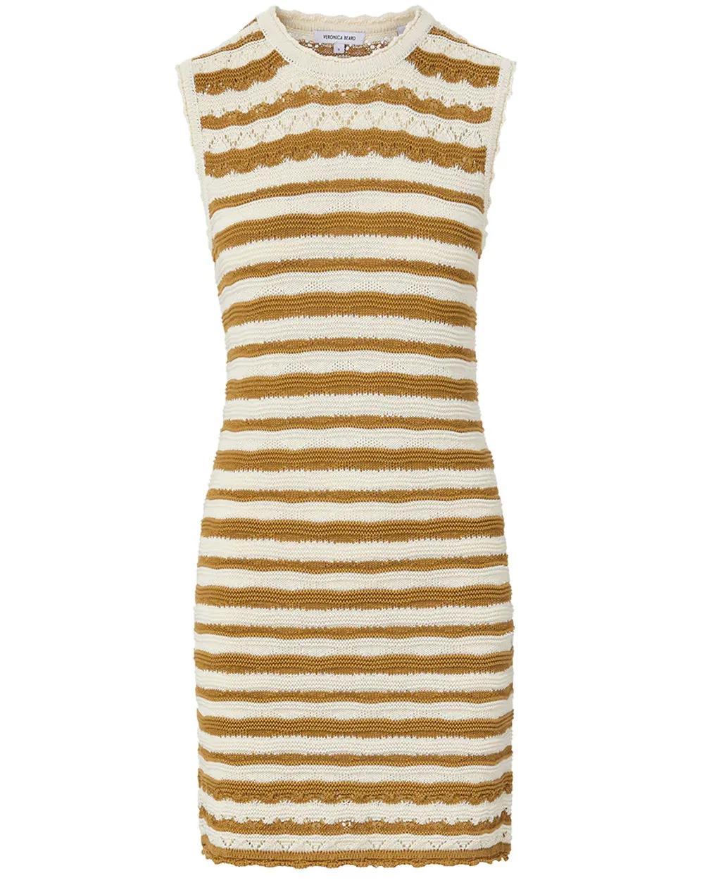 Off White and Desert Khaki Templeton Dress