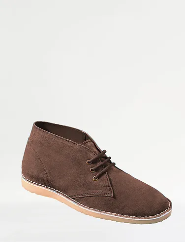 Pegasus Wide Fit Suede Desert Boot