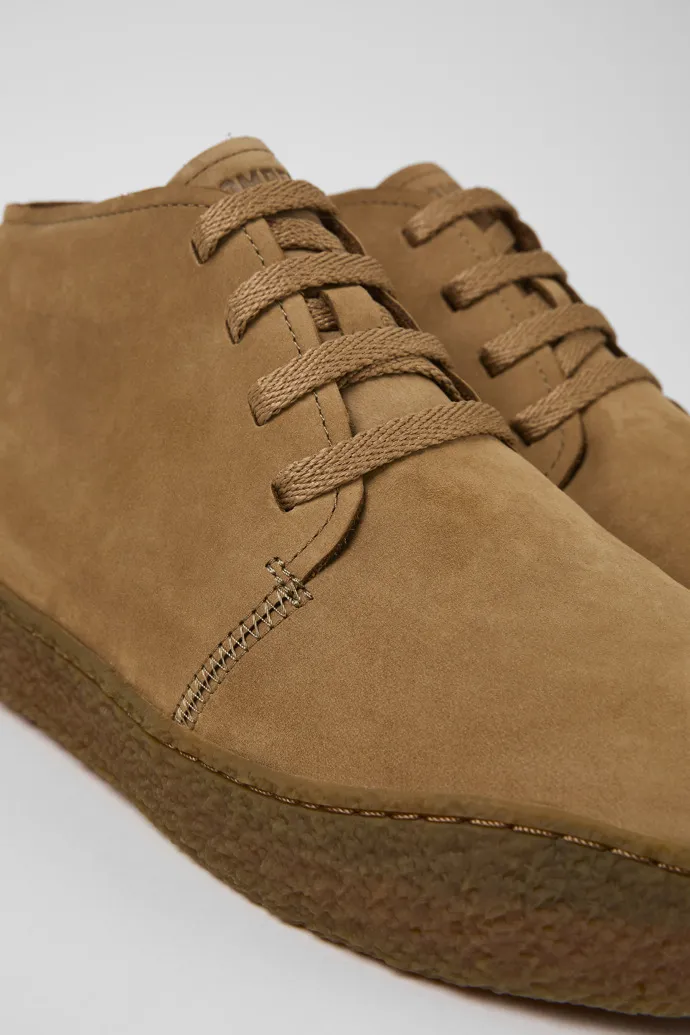 Peu Terreno Brown Nubuck Desert Boot for Men