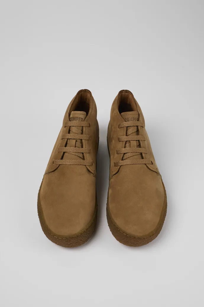 Peu Terreno Brown Nubuck Desert Boot for Men