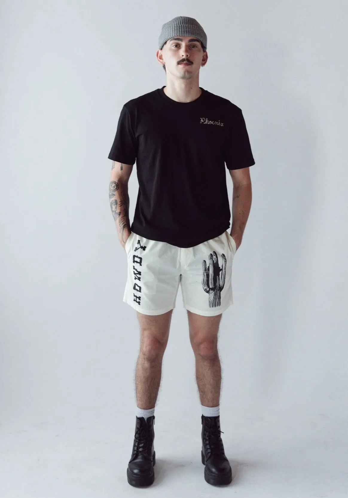 PHX GEN Desert Shorts - Howdy - White