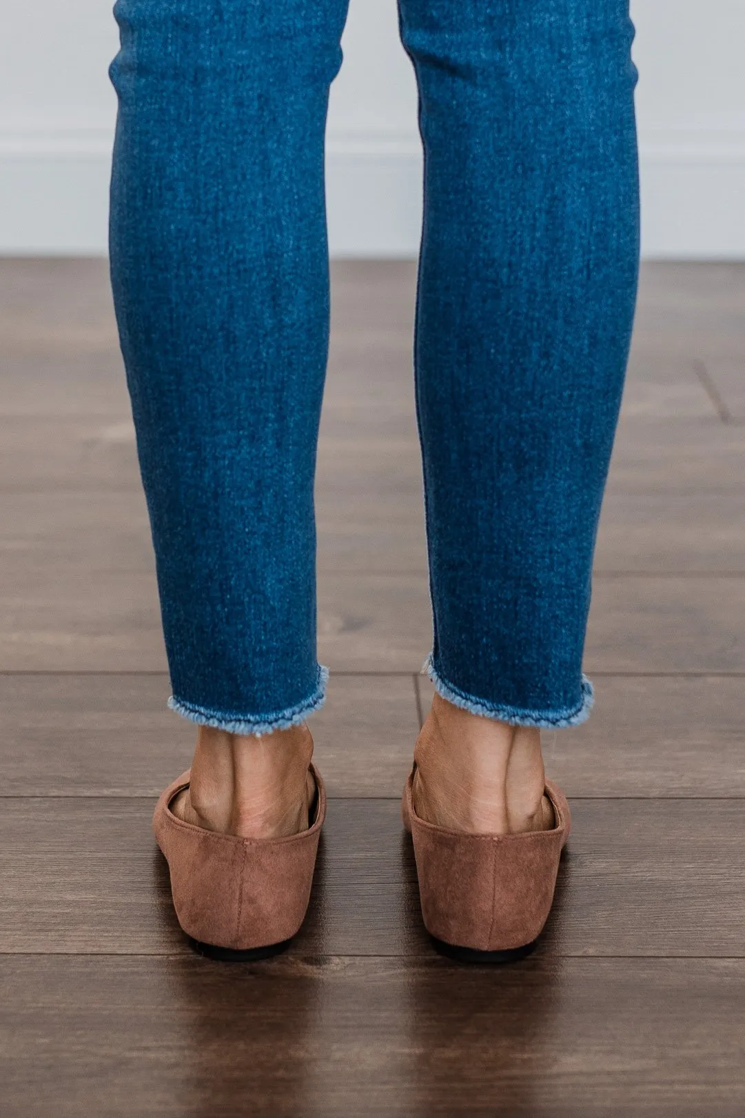 Qupid Zoom Flats- Mocha Suede