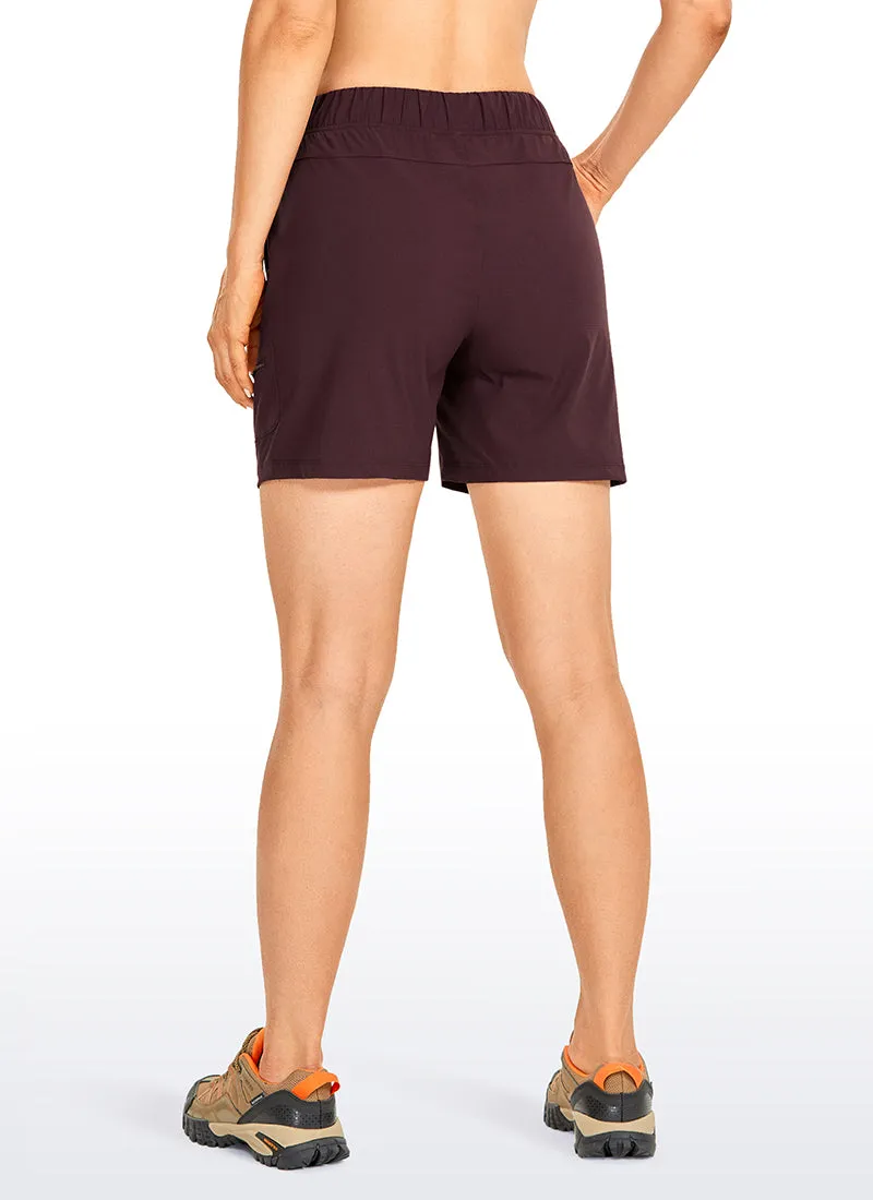 Ripstop Mid-Rise Hiking Shorts with Belt 6''