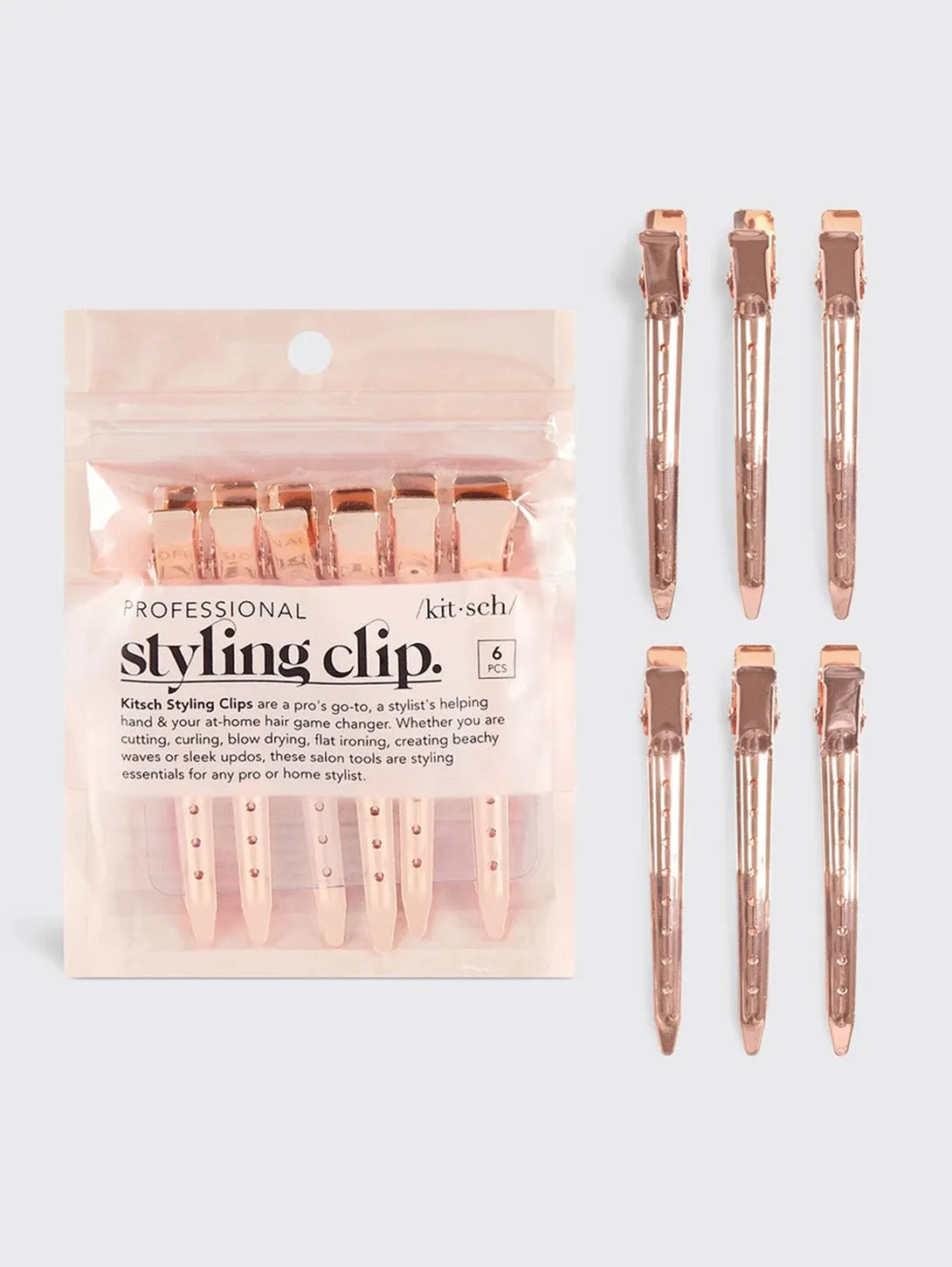 Rose Gold Styling Clips