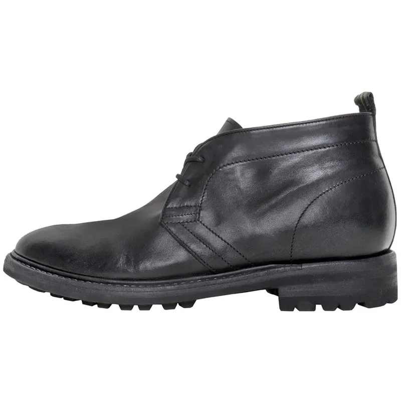 Sartori Black Leather Desert Boot