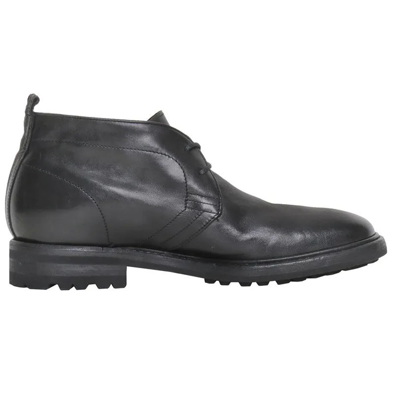 Sartori Black Leather Desert Boot