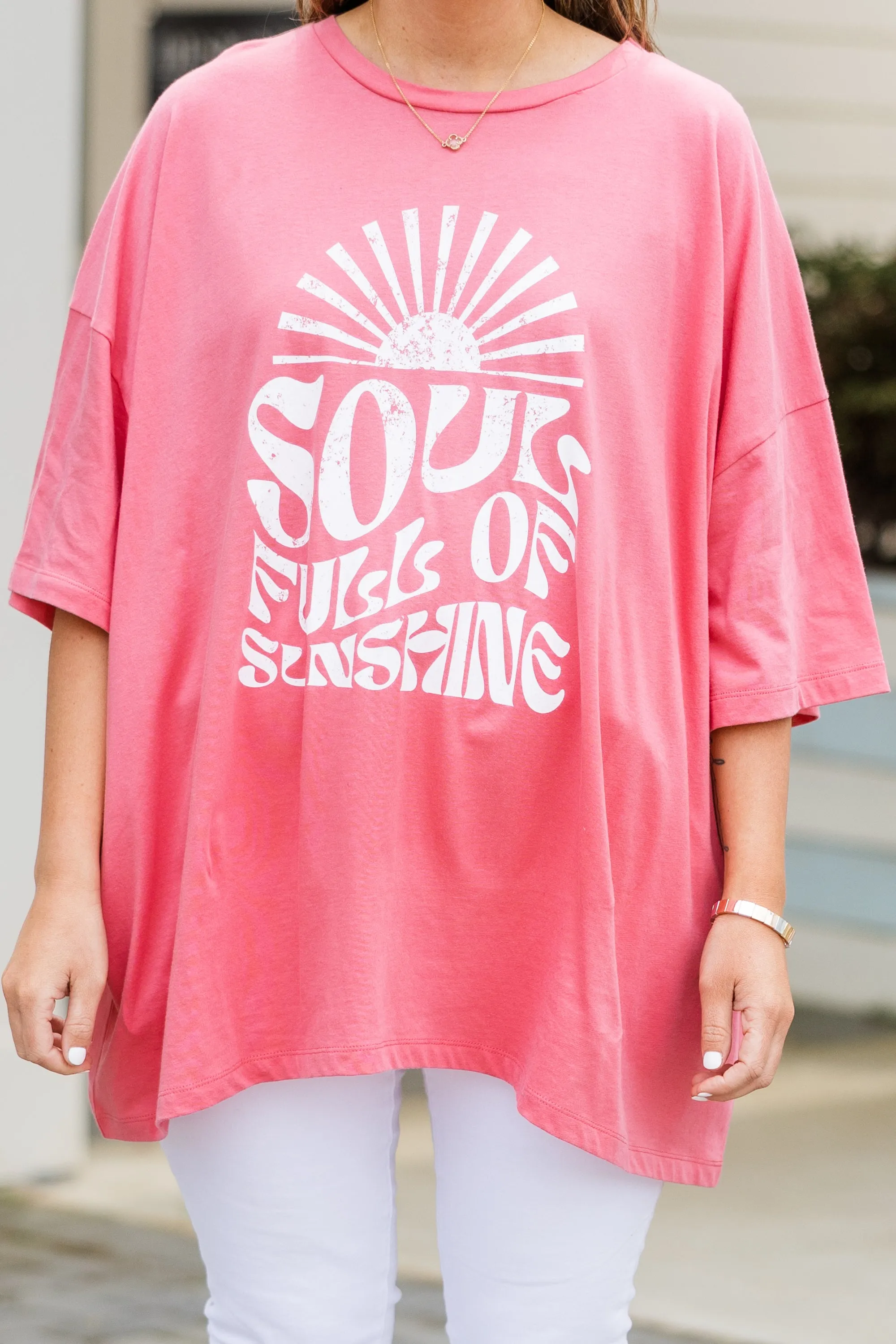 Soulshine Boyfriend Tee, Desert Rose