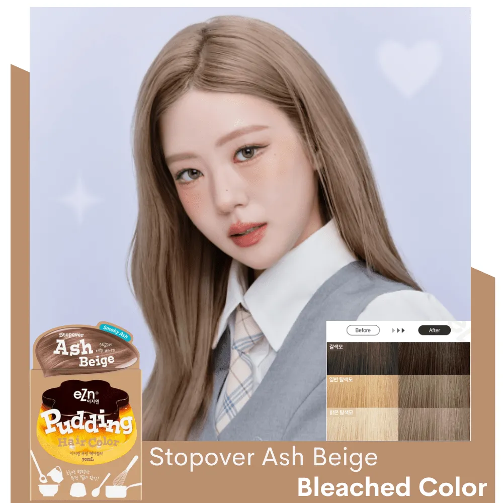 Stopover Ash Beige - eZn Pudding Hair Colour