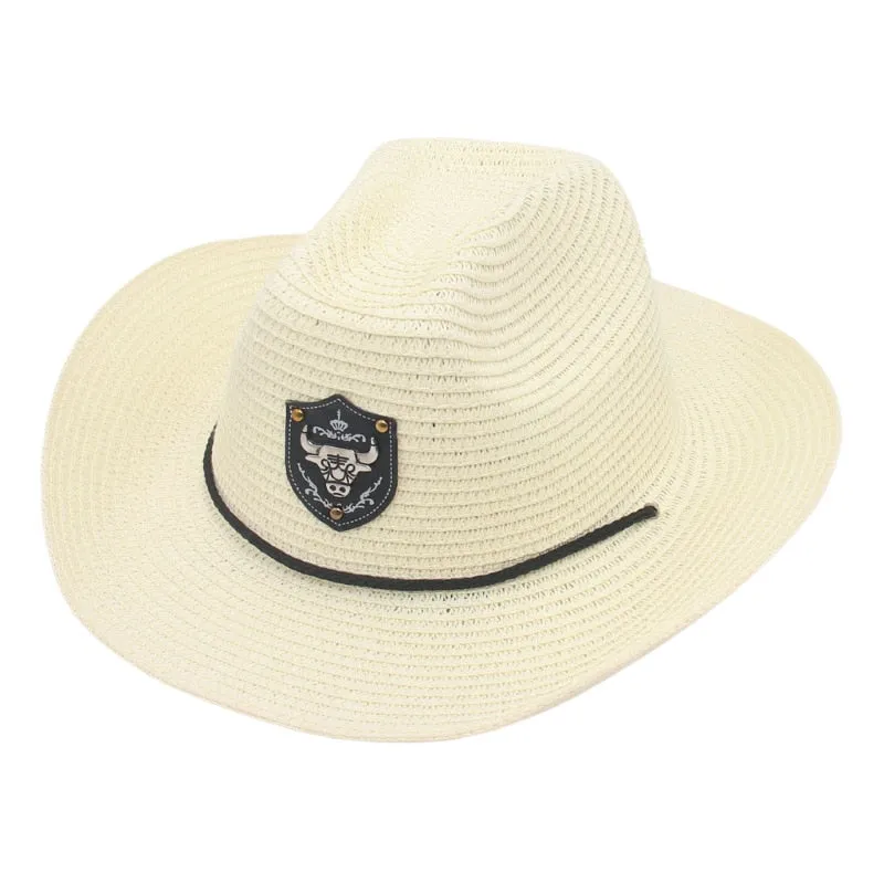 Summer Casual Beachwear Curling Brim Cowboy Hat for Men and Women