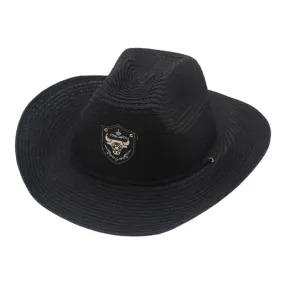 Summer Casual Beachwear Curling Brim Cowboy Hat for Men and Women