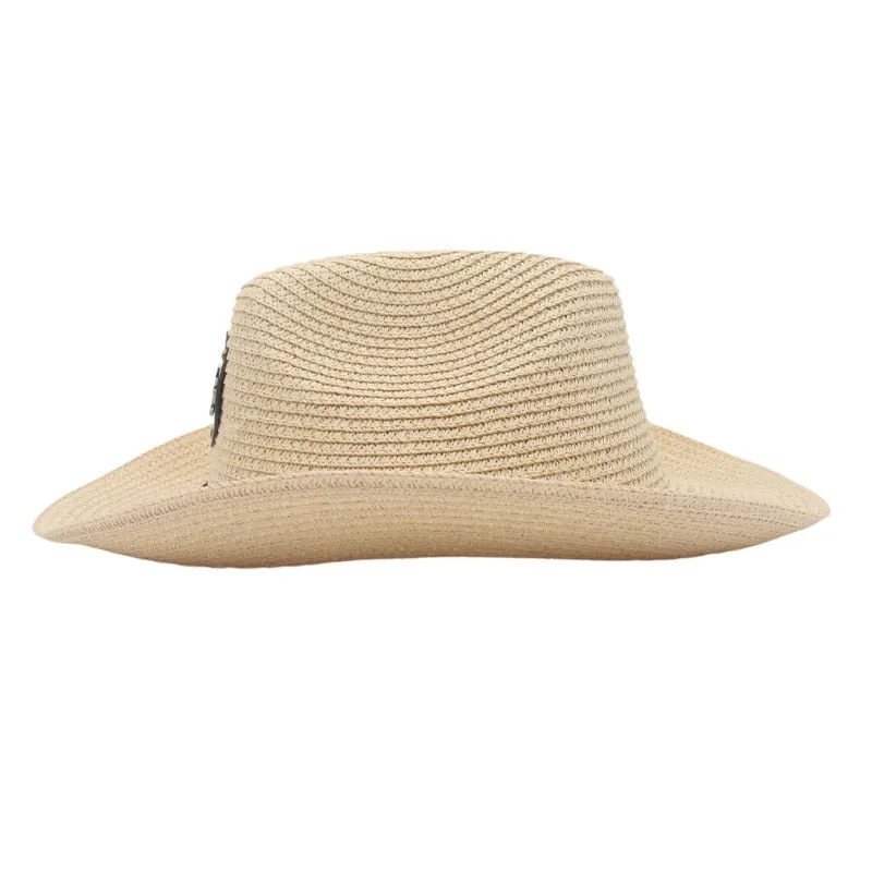 Summer Casual Beachwear Curling Brim Cowboy Hat for Men and Women