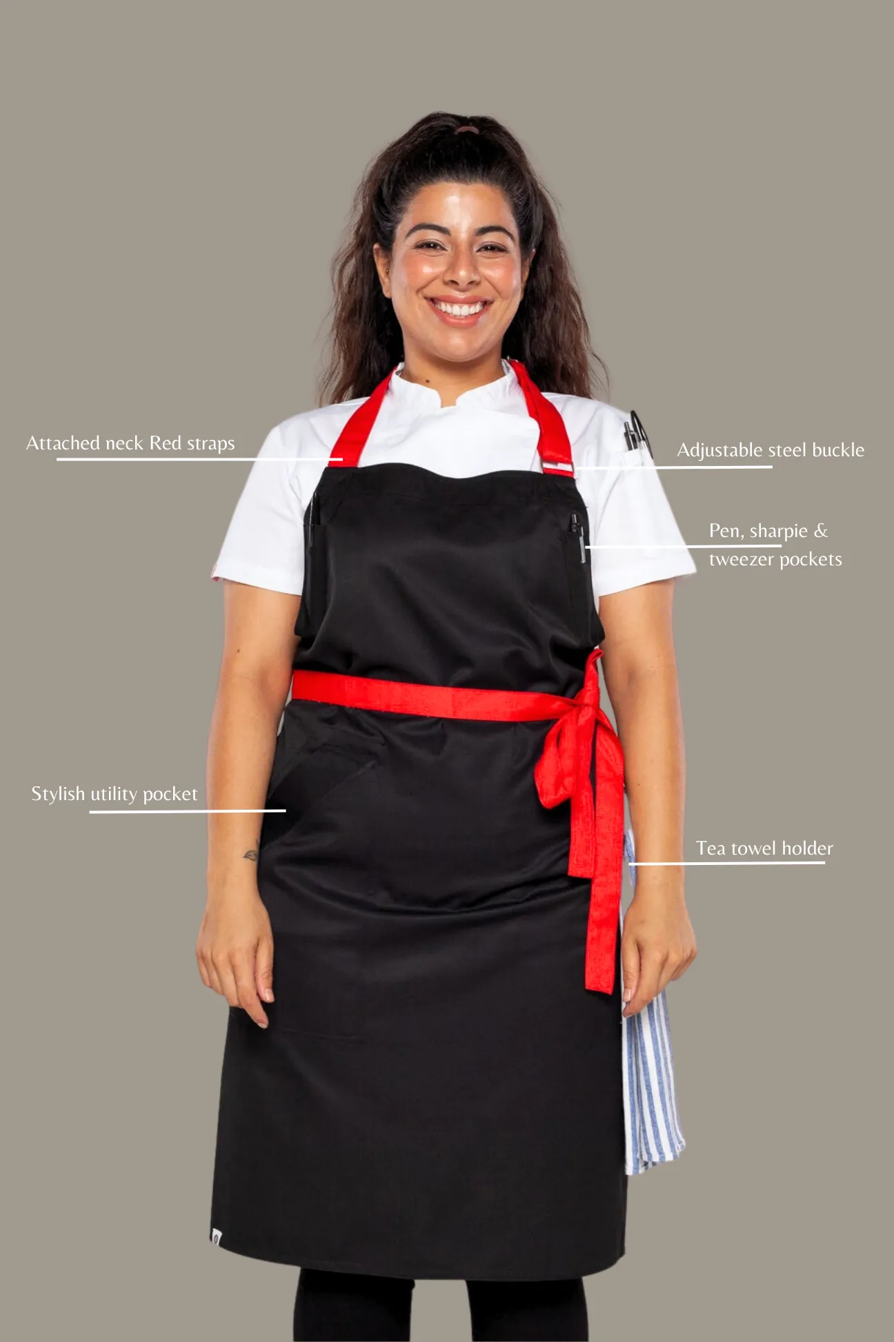 TOM bib chef apron one size