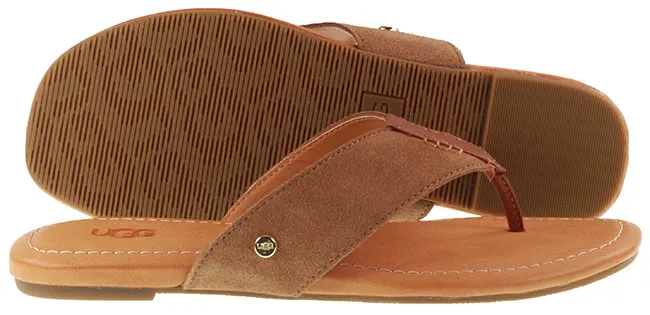 Ugg Boots Womens Carey Flip Slide Chestnut