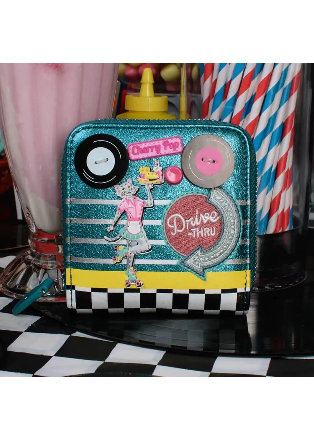 Vendula London Kitty's Diner Square Wallet