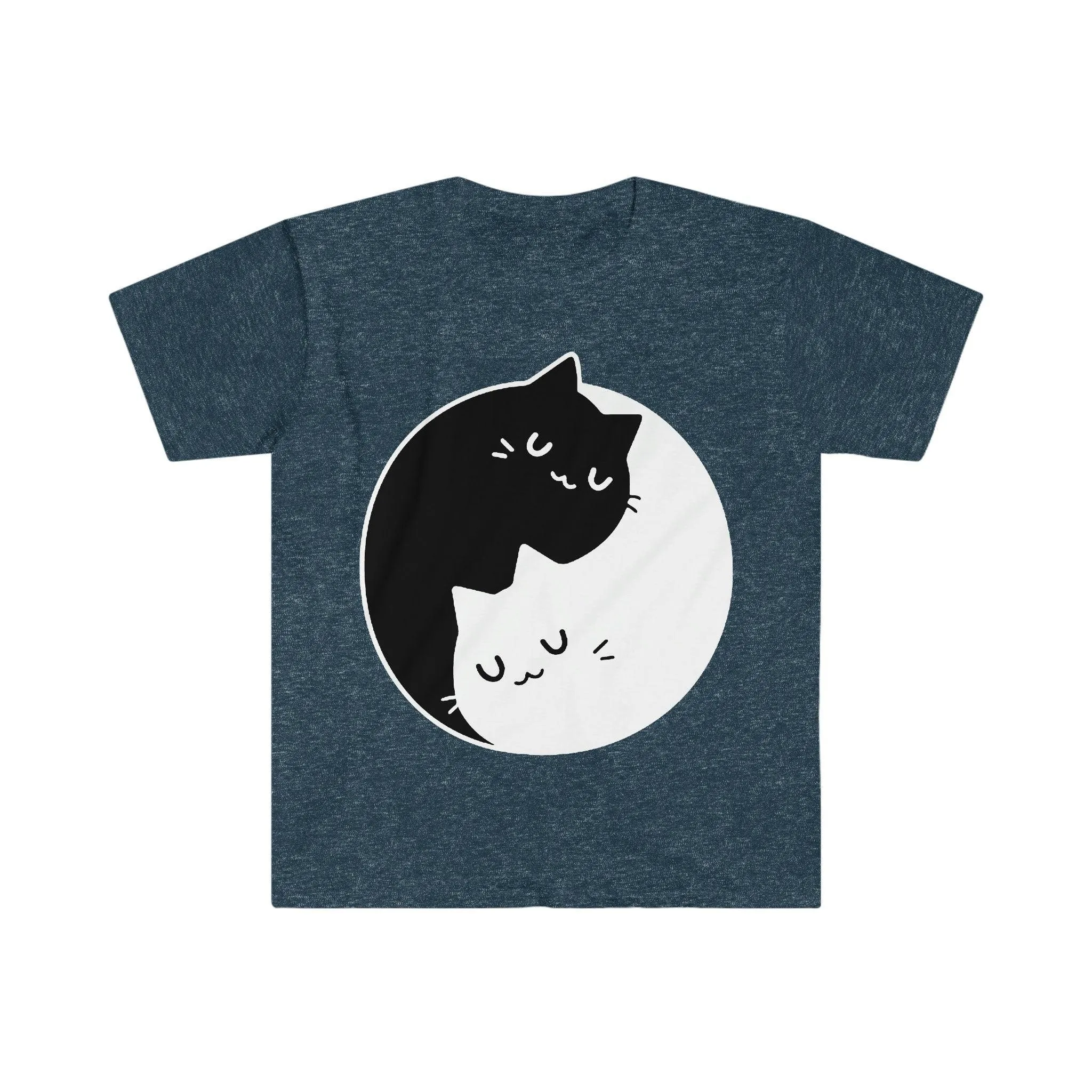 Yin Yang Cats T-Shirts , Yin Yang Duality || Yin Yang Cats || Perfect Gift - S M L Xl - Ladies, Men Unisex || Bff Couple Gift Id