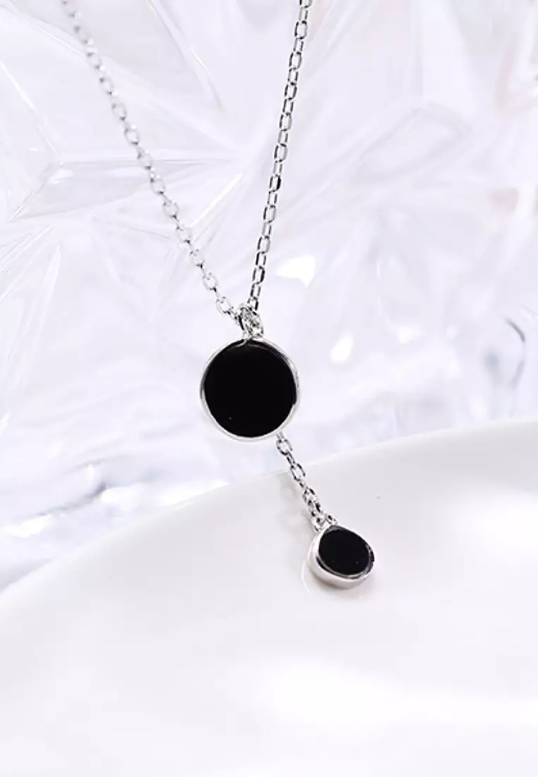 ZITIQUE Exquisite blackstone pendant necklace