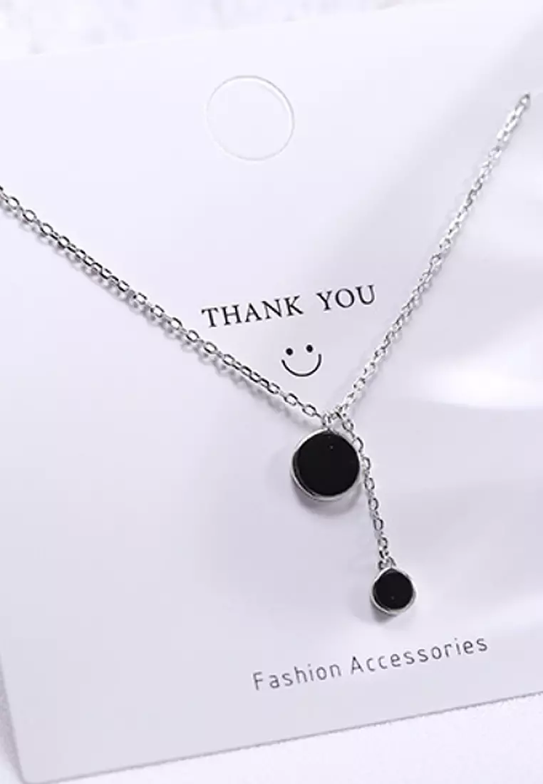 ZITIQUE Exquisite blackstone pendant necklace